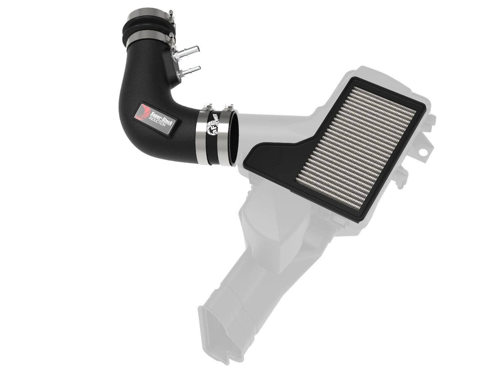 aFe Super Stock Induction System w/ Pro DRY S Filter - Ford Mustang 2015-2017