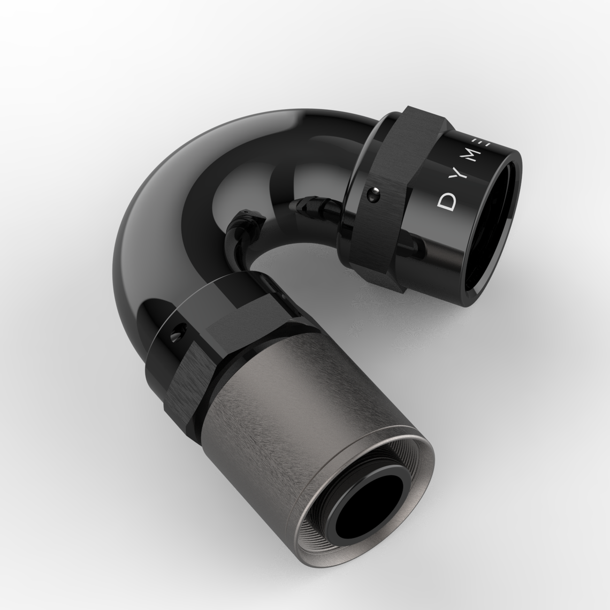 Dyme PRO/SPEC NPT Adapter 180-degree black hose fitting