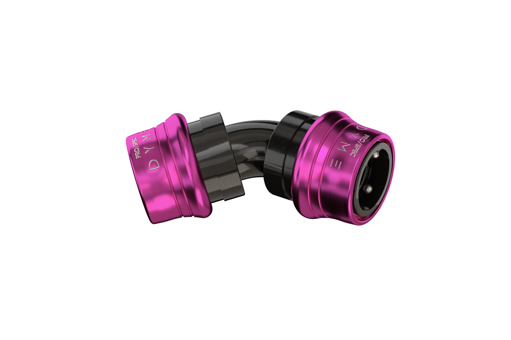 Dyme SUPERLEGGERA hose with pink metal fittings