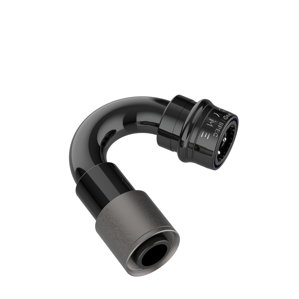 Dyme Superleggera carbon PTFE 180-degree hose fitting