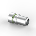 Dyme PRO SPEC AN Adapter with green O-ring seal.