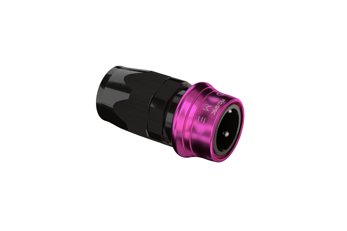 Dyme SUPERLEGGERA hose fitting with pink collar