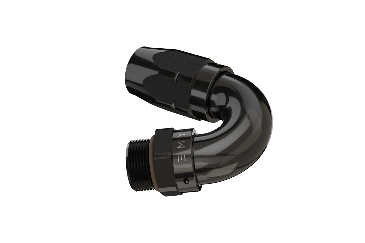 Dyme PRO/SPEC NPT Adapter 150 degree black hose fitting