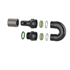 Exploded view of Dyme PRO/SPEC NPT adapters and fittings.
