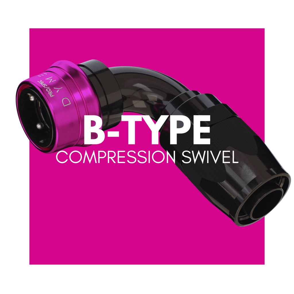 Dyme B-Type compression swivel hose fitting