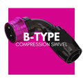 Dyme B-Type compression swivel hose fitting