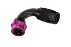 Dyme PRO/SPEC black 90-degree adapter with purple collar