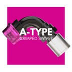 Dyme A-Type Crimped Swivel NPT adapter fitting