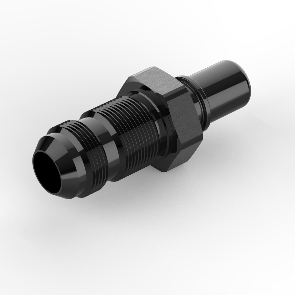 Black Dyme PRO/SPEC NPT Adapter on white background