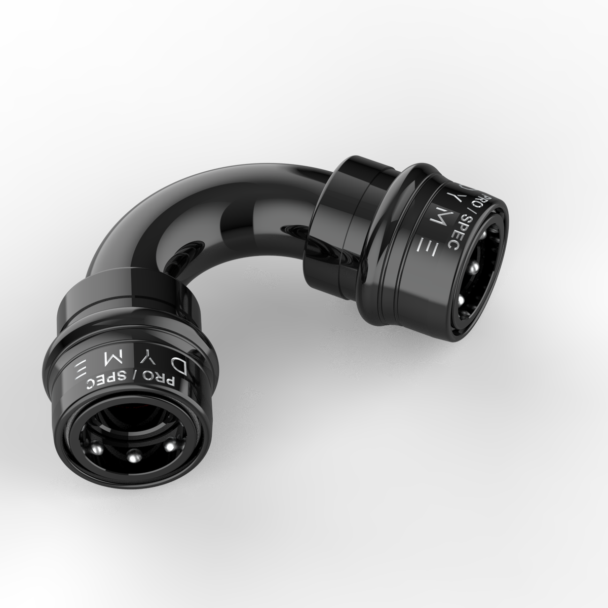 Dyme PRO/SPEC 180 degree black NPT adapter