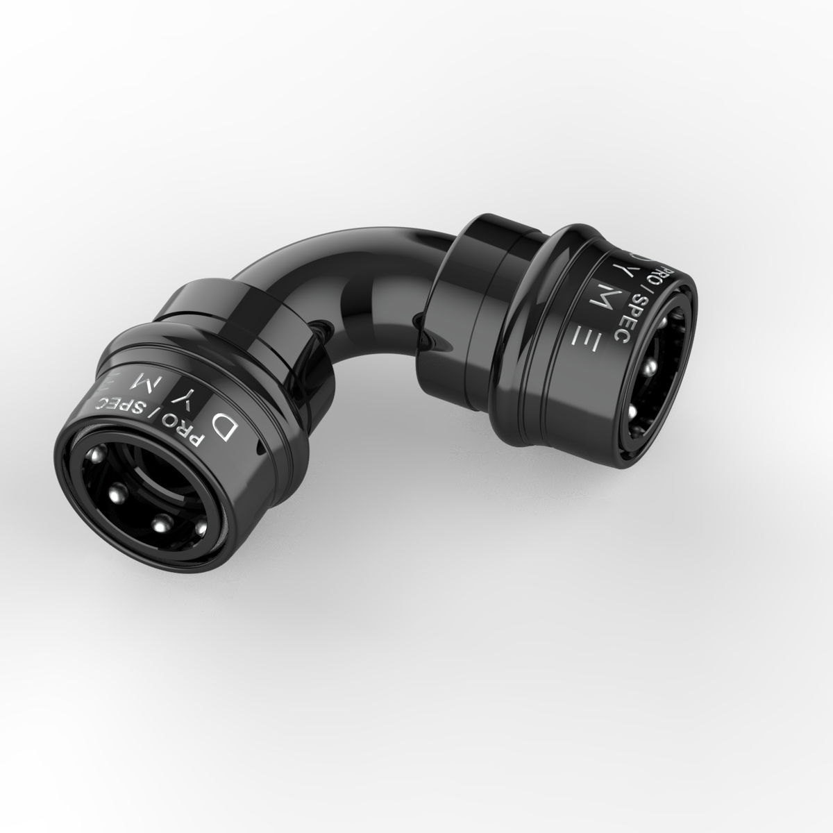 Dyme PRO/SPEC black 90-degree elbow pipe adapter
