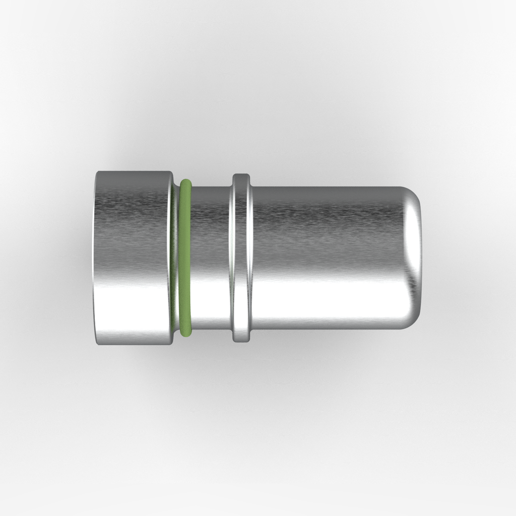 Dyme PRO/SPEC AN Adapter with green O-ring seal.