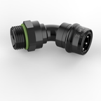 Dyme SUPERSTRASSE-C crimp fitting elbow for CPE E85 hose