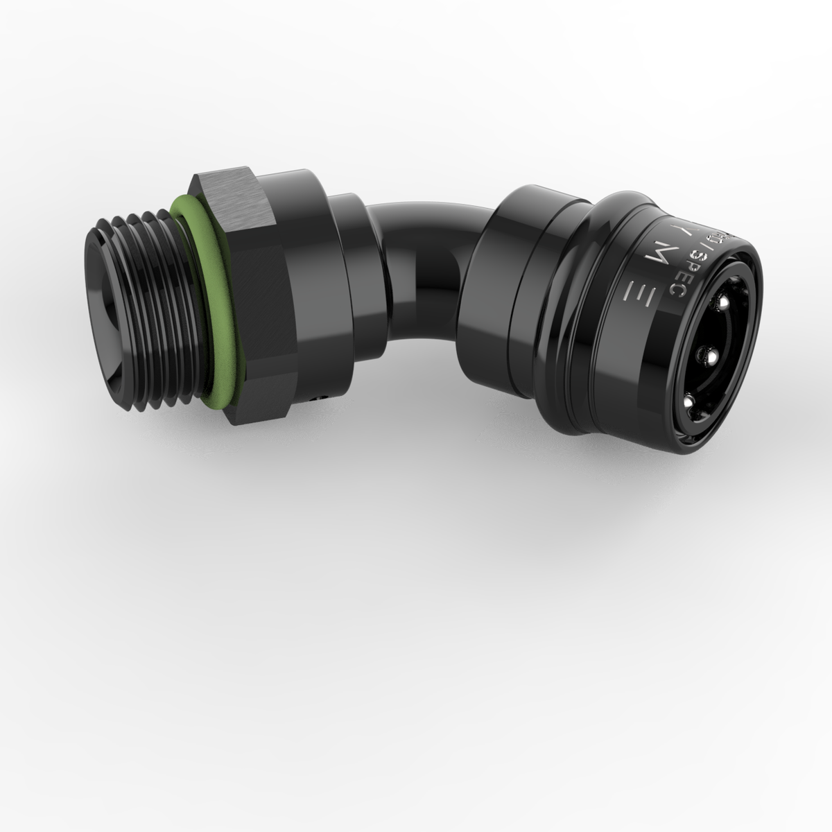 Dyme SUPERSTRASSE-C crimp fitting elbow for CPE E85 hose