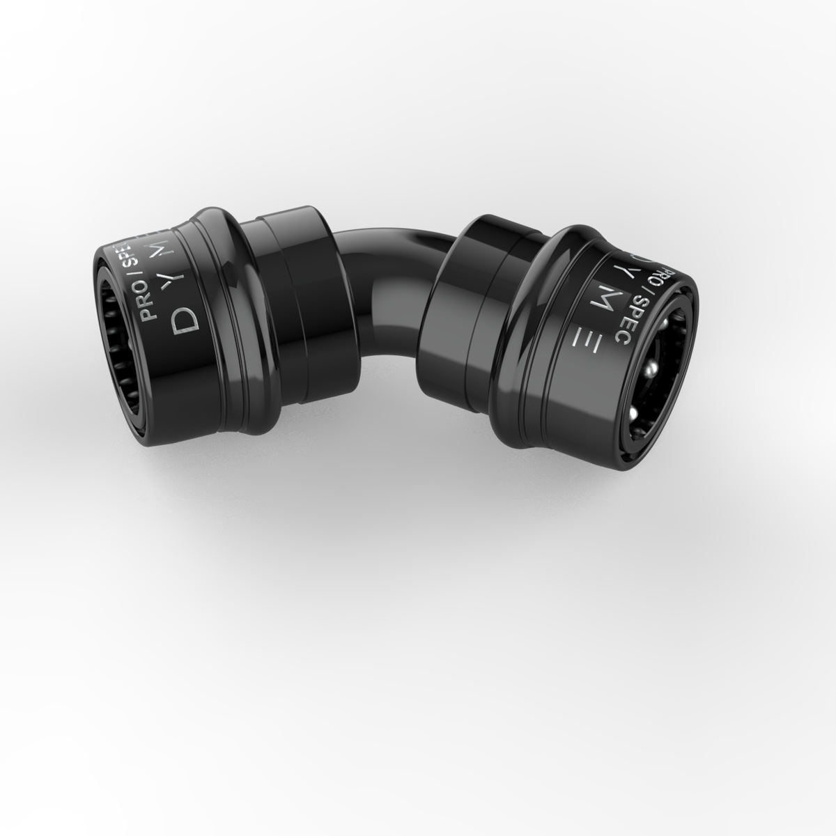 Black Dyme PRO/SPEC 45-degree NPT adapter fitting