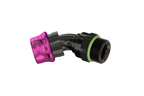 Dyme SUPERSTRASSE-C crimp type hose fitting with pink collar