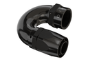 Dyme SUPERSTRASSE-C crimp type black hose fitting.