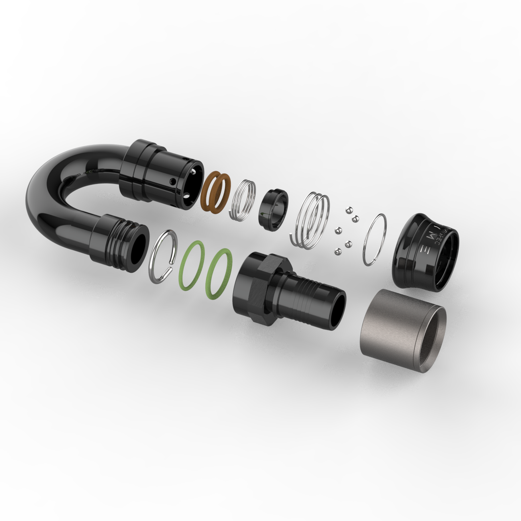 Exploded view of Dyme PRO/SPEC AN Adapters assembly.