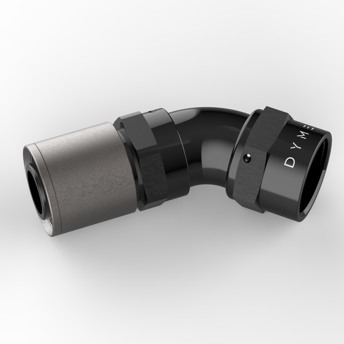 Dyme Superstrasse-C angled crimp hose fitting