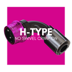 H-Type no swivel crimp on for Superleggera carbon hose