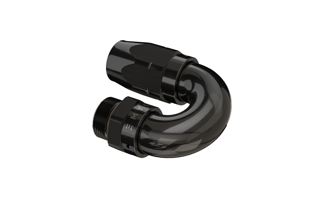 Dyme PRO SPEC NPT Adapter black 180 degree elbow fitting