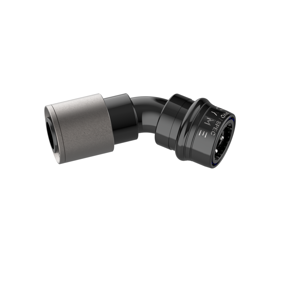 Dyme SUPERLEGGERA 45-degree angled hose fitting