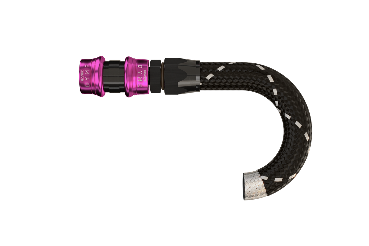Dyme SUPERLEGGERA Carbon PTFE hose with Twaron braid.