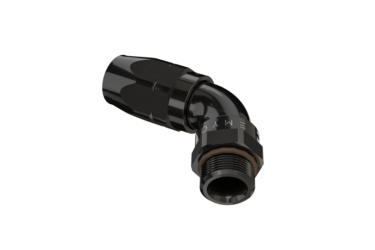 Dyme PRO 90-degree black NPT adapter fitting