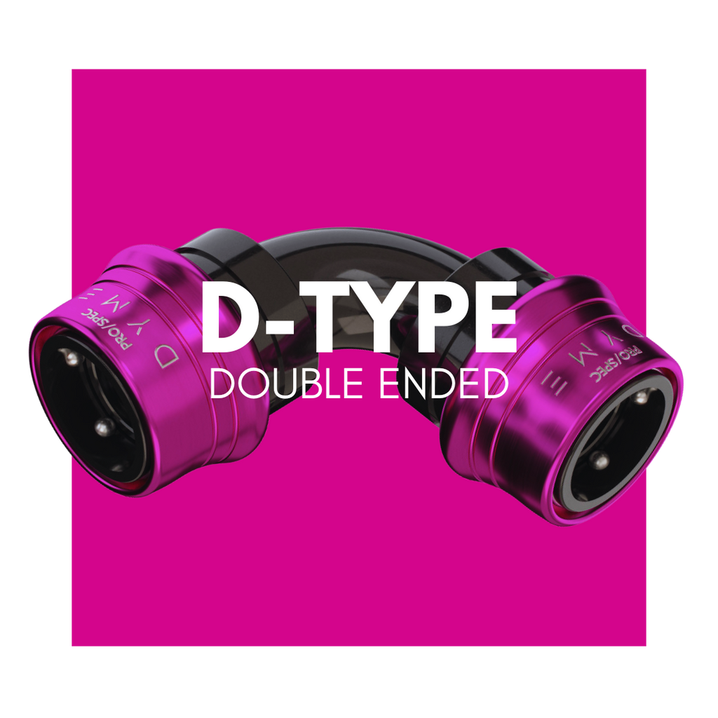 D-Type double ended carbon PTFE hose fitting
