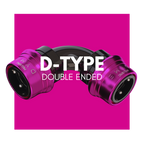 D-Type double ended carbon PTFE hose fitting