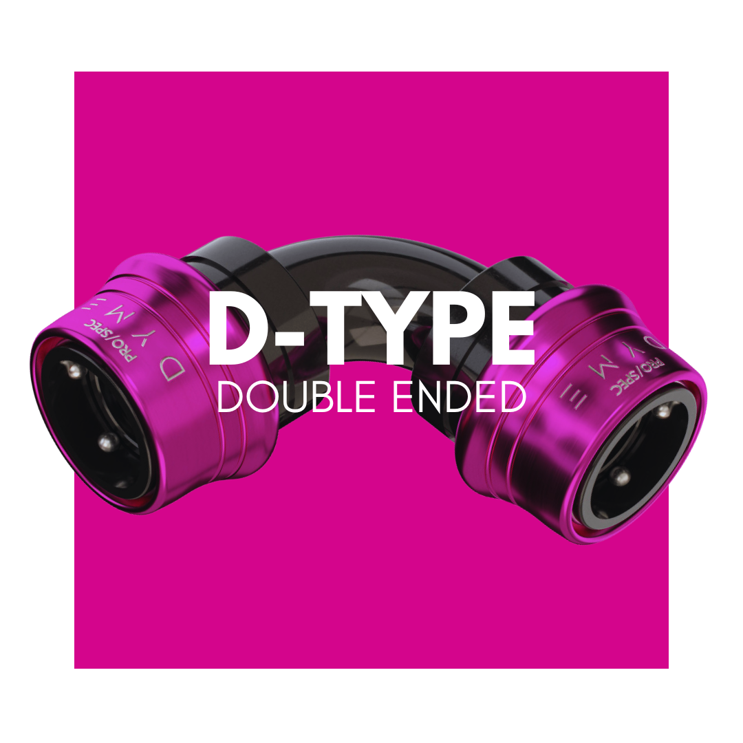 D-Type double ended carbon PTFE hose fitting
