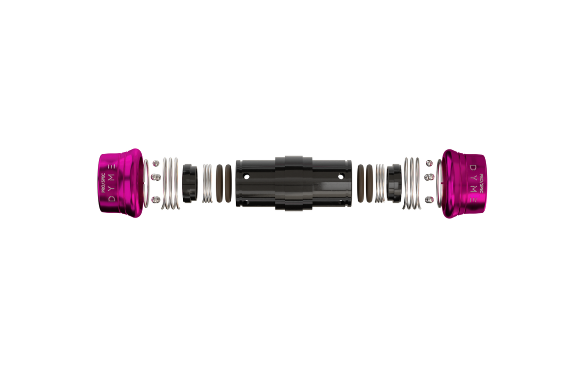 Exploded view of Dyme SUPERLEGGERA hose fitting components