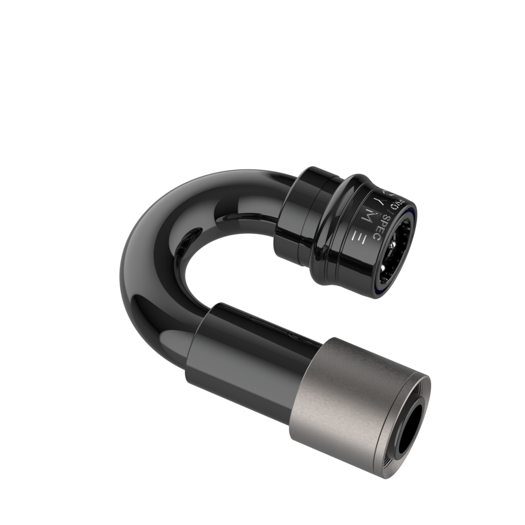 Dyme SUPERLEGGERA Carbon PTFE 180 degree hose fitting
