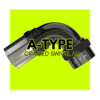 Dyme A-TYPE Crimped Swivel AN fitting for E85 hose.
