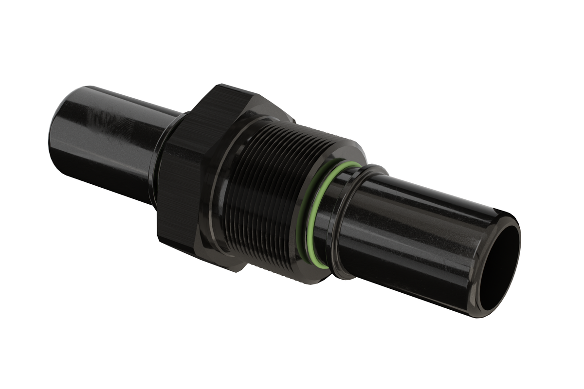 Dyme PRO/SPEC NPT Adapter with black finish and O-ring.