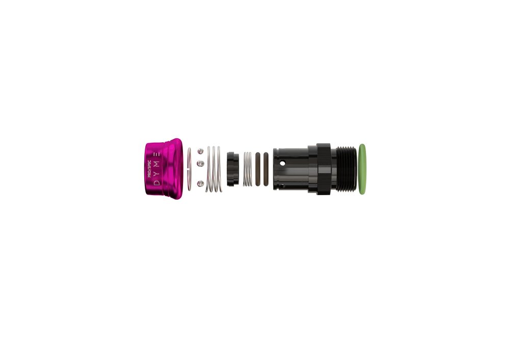 Exploded view of Dyme SUPERSTRASSE-C crimp hose fitting