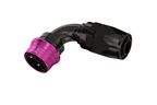 Dyme PRO/SPEC 90-degree black and purple AN adapter