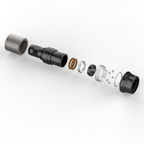 Exploded view of a Dyme PRO/SPEC AN adapter assembly