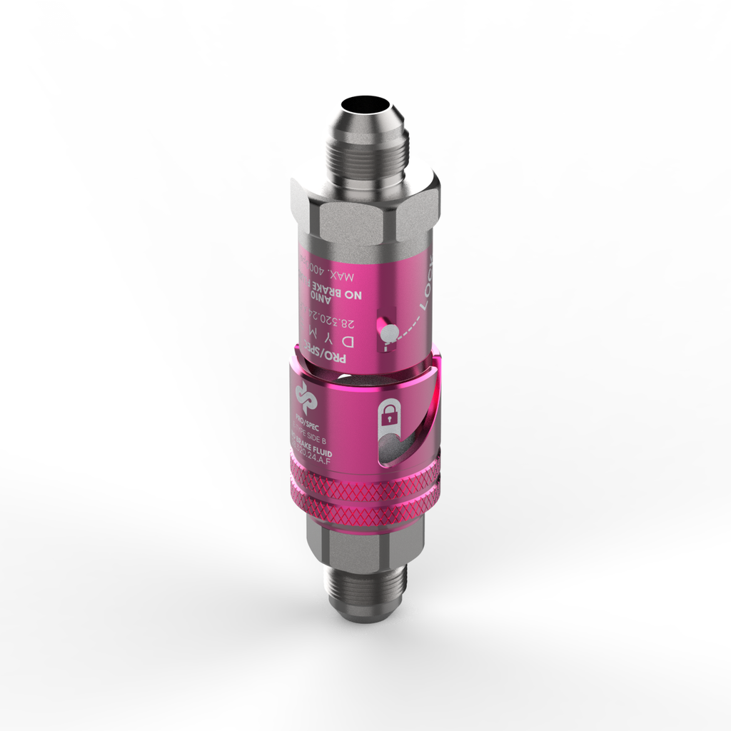 Dyme SUPERLEGGERA pink quick release fuel line fitting