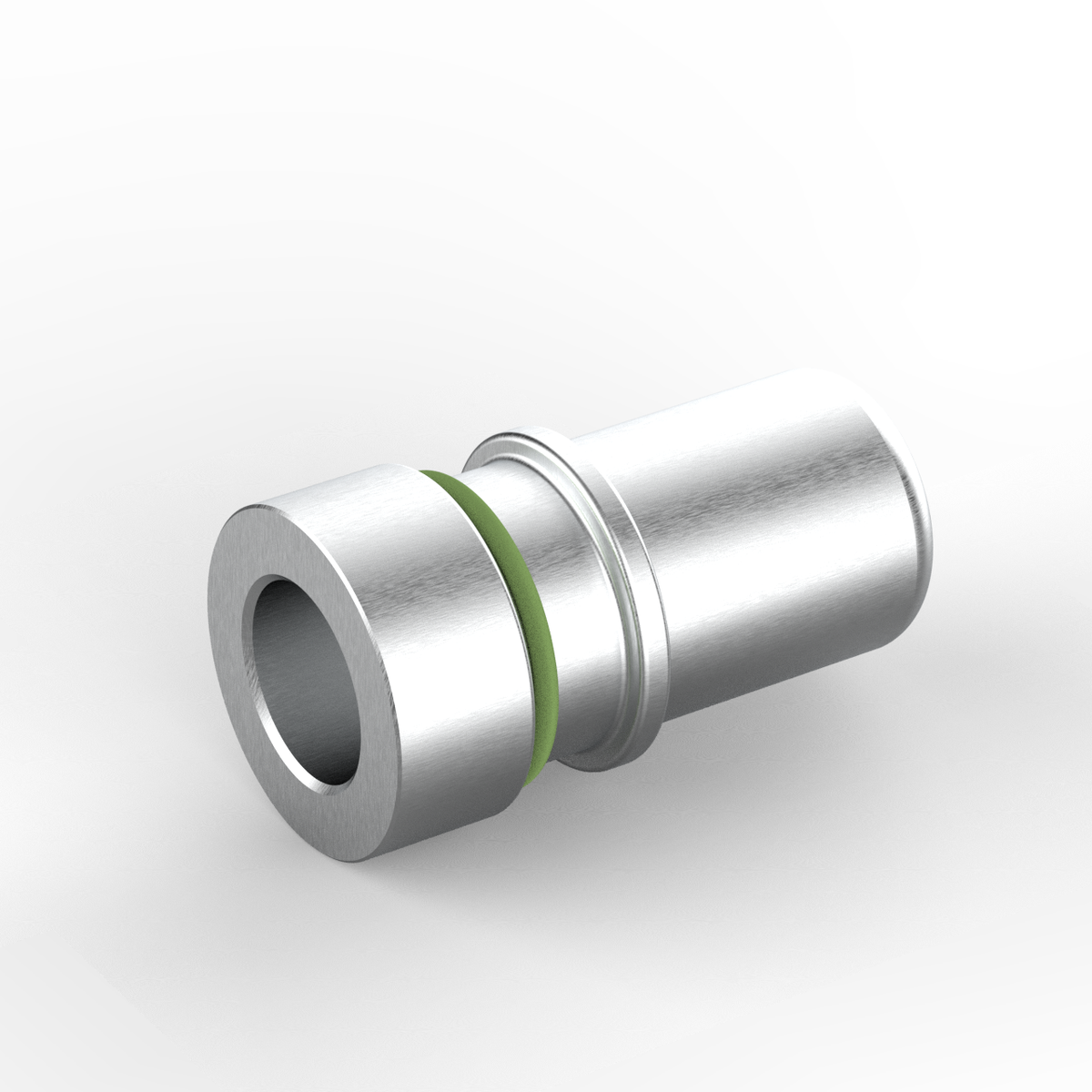 Dyme PRO SPEC AN Adapter with green O-ring seal.