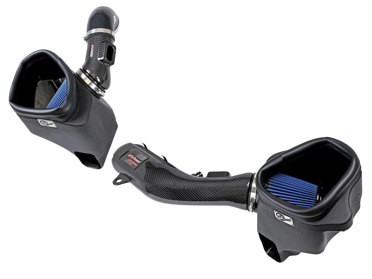 aFe Track Series Carbon Fiber Cold Air Intake System w/ Pro 5R Filters - BMW M2 Competition (F87) 2019-2021/M3/M4 (F80/82/83) 2015-2020