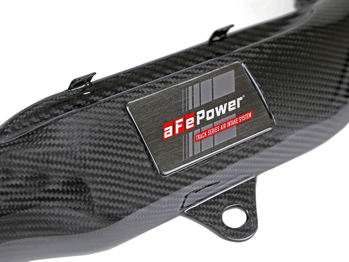 aFe Track Series Carbon Fiber Cold Air Intake System w/ Pro 5R Filters - BMW M2 Competition (F87) 2019-2021/M3/M4 (F80/82/83) 2015-2020