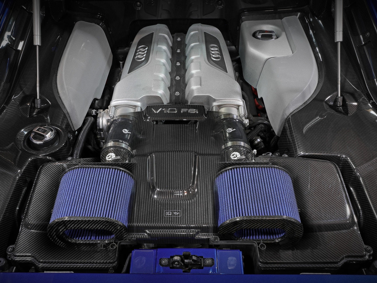 aFe Track Series Carbon Fiber Cold Air Intake System w/ Pro 5R Filter - Audi R8 2014-2023 V10-5.2L (A/T)