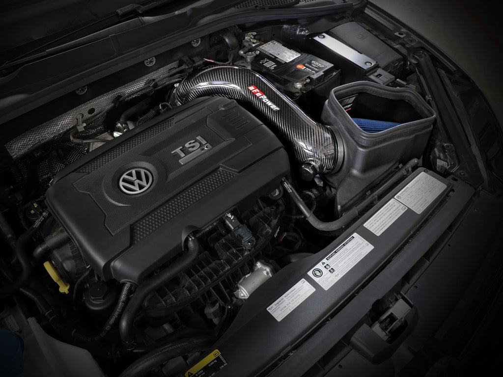 aFe Track Series Carbon Fiber Cold Air Intake System w/ Pro 5R Filter - Volkswagen Golf R 2015-2019