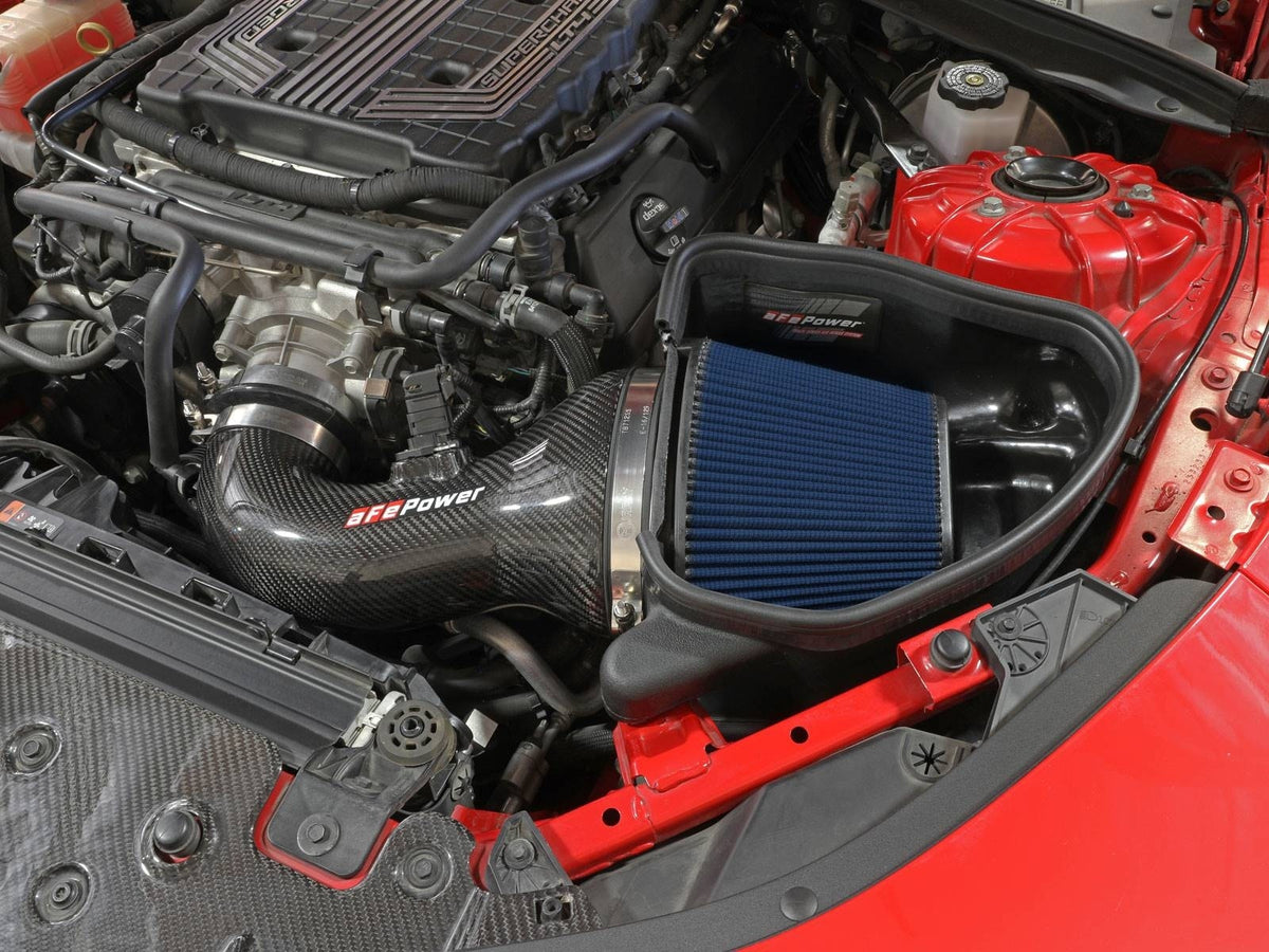 aFe Track Series Carbon Fiber Cold Air Intake System w/ Pro 5R Filter - Chevrolet Camaro ZL1 2017-2024