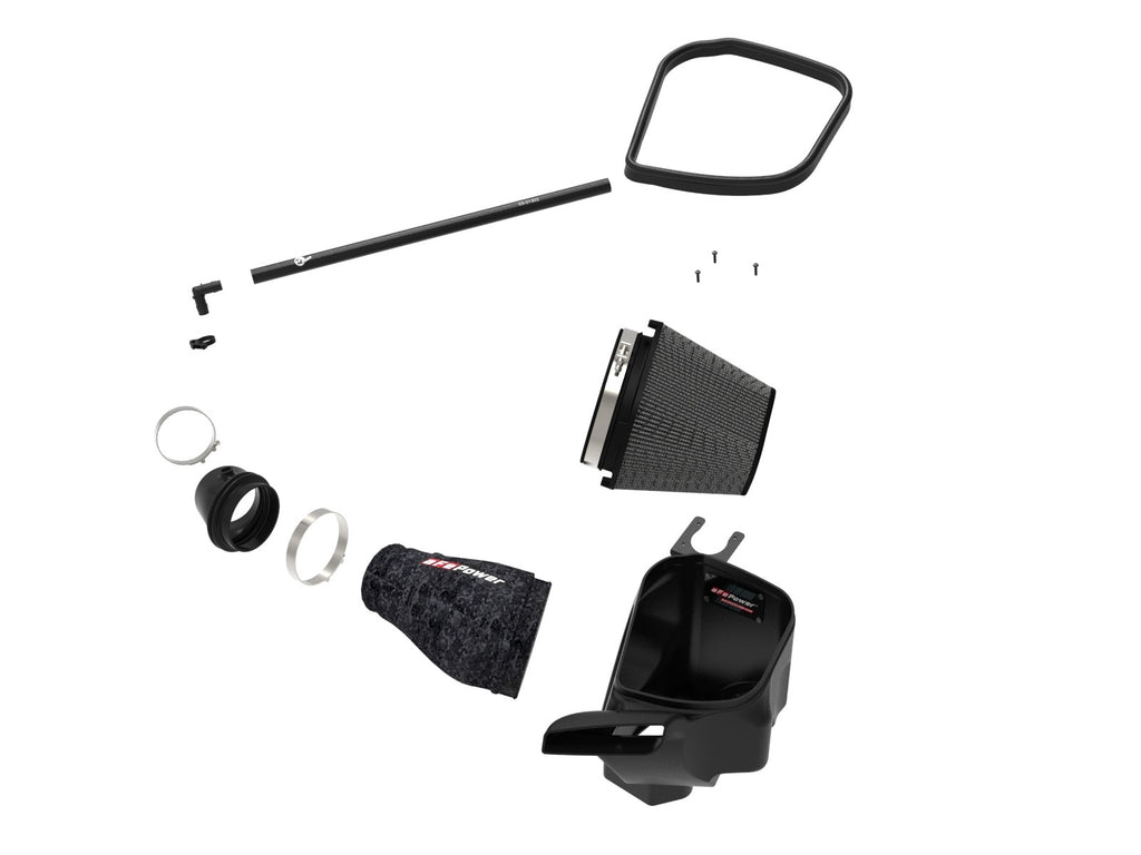 aFe Track Series Forged Carbon Fiber Cold Air Intake System w/ Black Pro 5R Filter - Dodge Durango SRT Hellcat 2021-2026