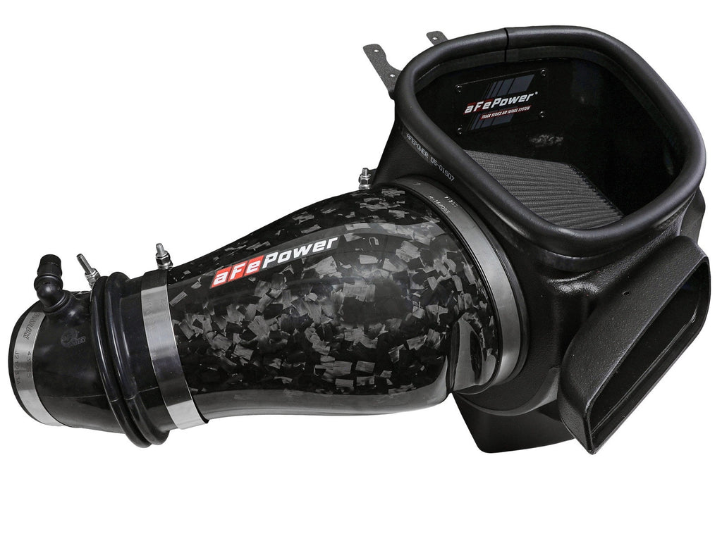 aFe Track Series Forged Carbon Fiber Cold Air Intake System w/ Black Pro 5R Filter - Dodge Durango SRT Hellcat 2021-2026