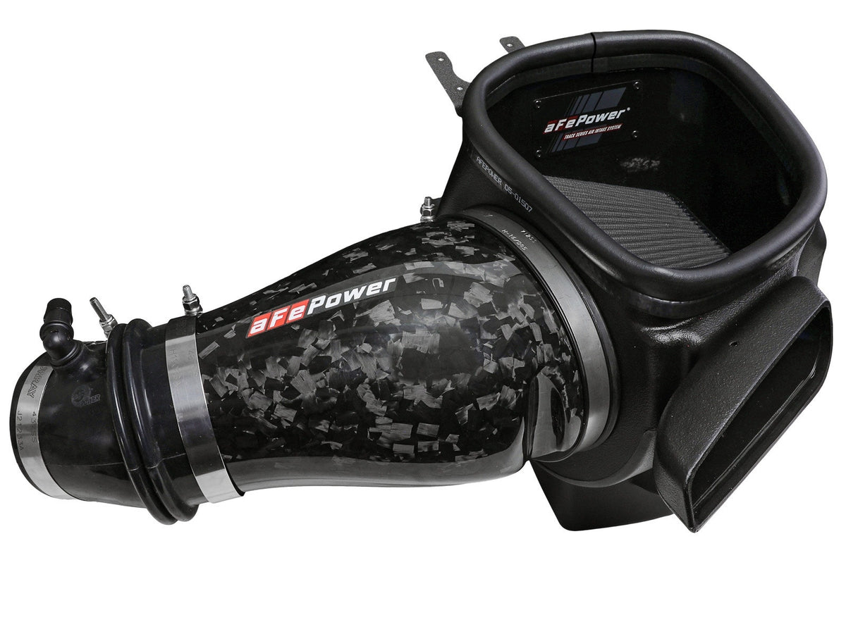 aFe Track Series Forged Carbon Fiber Cold Air Intake System w/ Black Pro 5R Filter - Dodge Durango SRT Hellcat 2021-2026