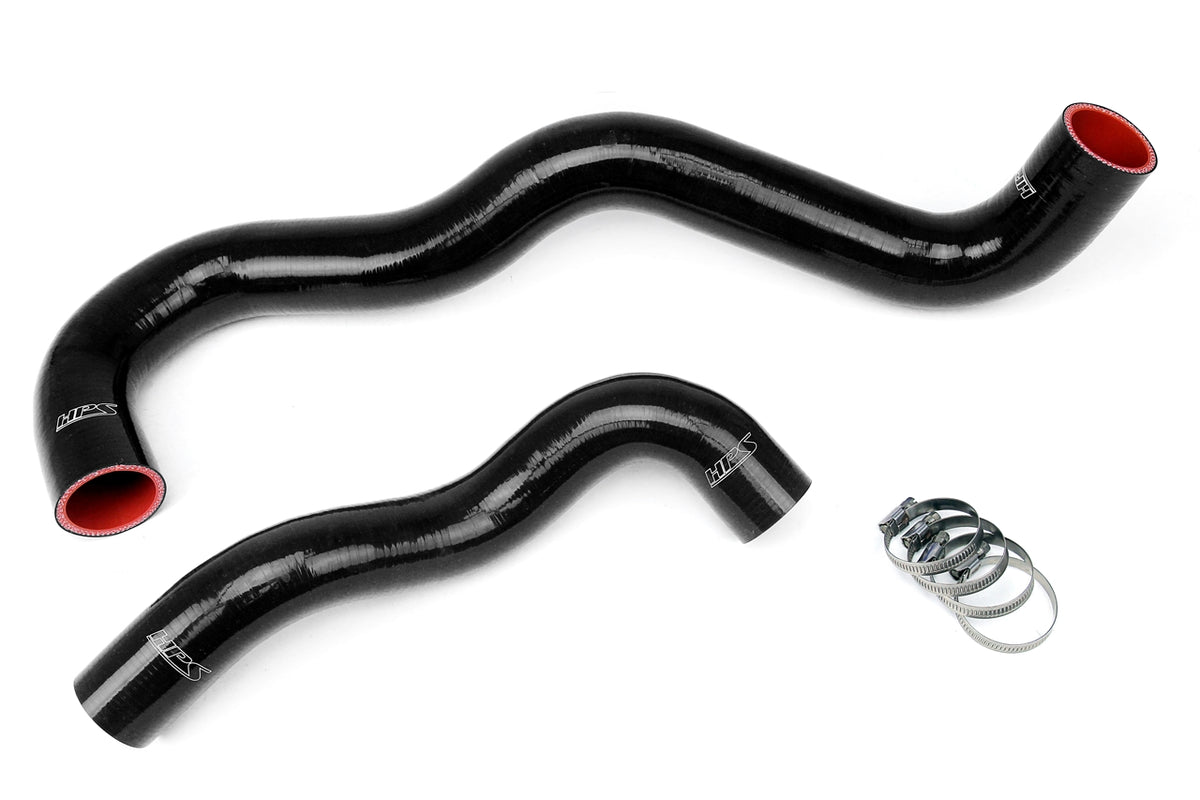 HPS Performance High Temp Reinforced Silicone Radiator Coolant Hose Kit Black 57-1075-BLK