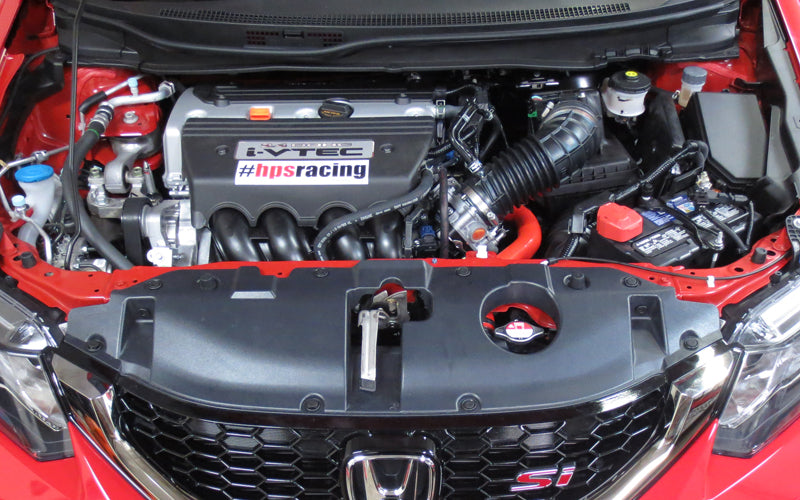 HPS Performance High-Temp Reinforced Silicone Radiator Coolant Hose Kit (Red) - Honda Civic Si - (2012-2015)
